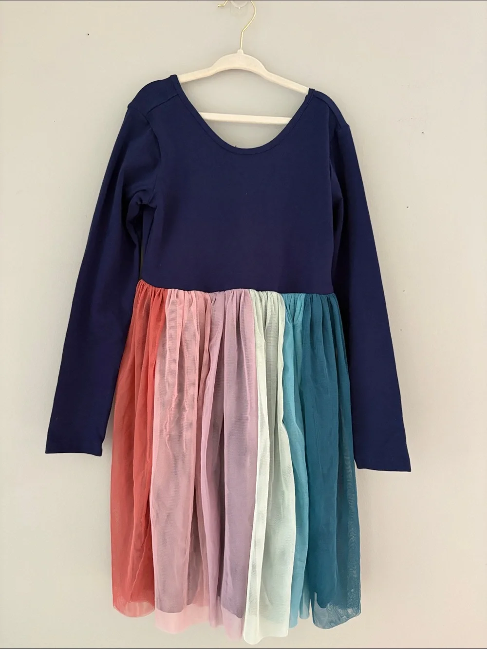 NWOT Hanna Andersson Tulle Long Sleeve Dress